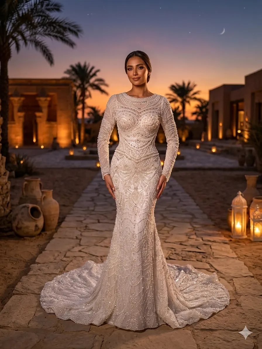 فستان زفاف نود